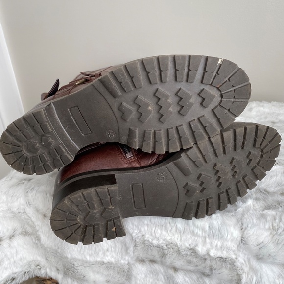 Miz Mooz Pippy Knee High Brown Leather Harness Boot - Size 8/EU 39 - Picture 6 of 14